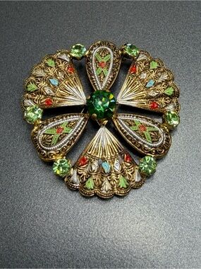 Vintage West Germany Enameled Brooch #281ub
